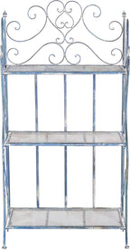 Safavieh Outdoor Collection Torus Antique Blue 3-Tier Shelf (Fully Assembled)