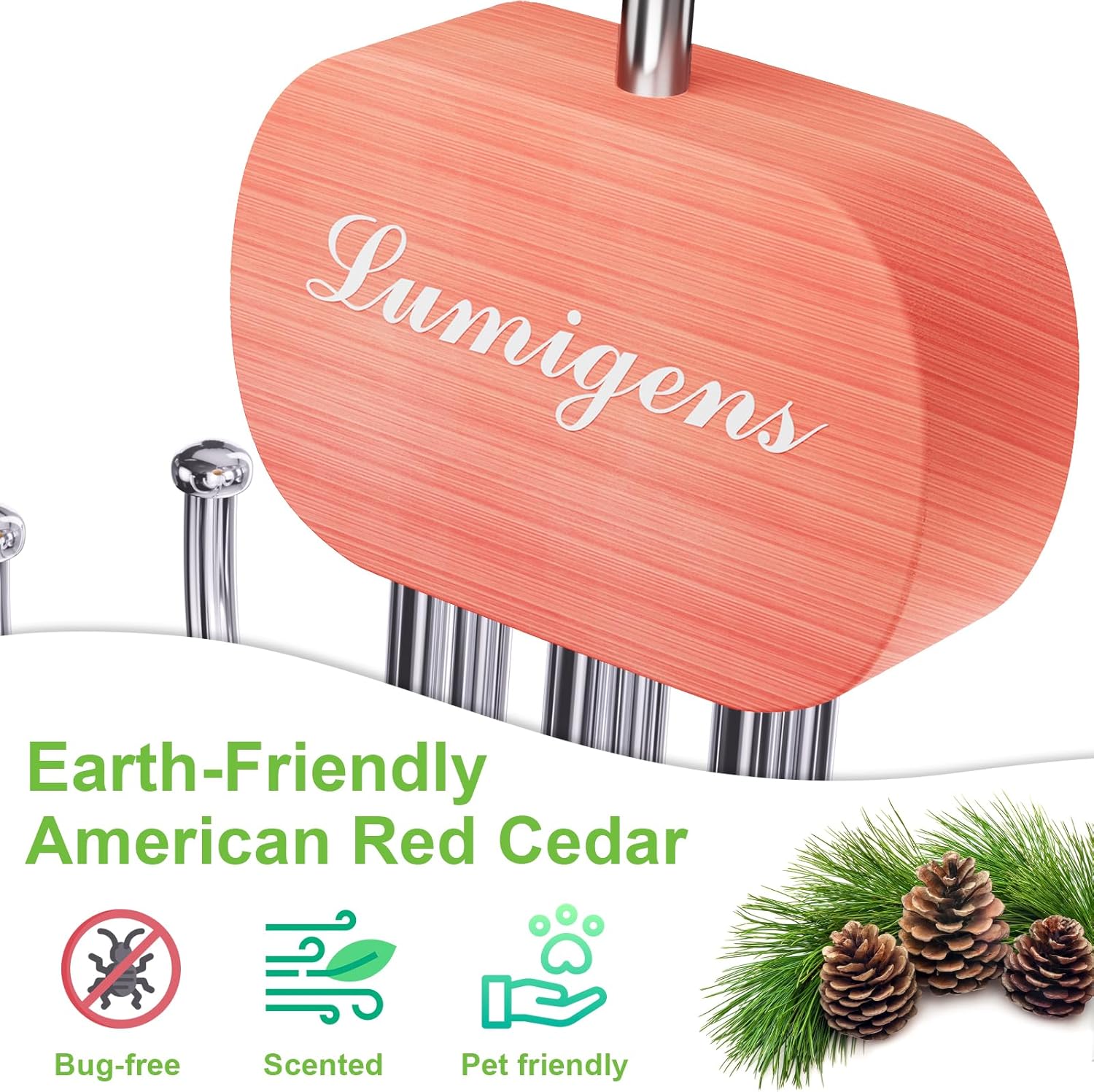 Cedar Wooden Belt Hanger, Belt Organizer for Closet,Rotatable Tie Rack,Belt Holder,Hanging Closet Storage Hook for Belt, Bra, Tank Top, Tie, Scarf, Purse, 2PCS