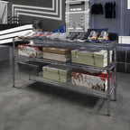 14" Deep x 54" Wide x 27" Height Wire Shelving Kit | 3-Tier | NSF Commercial Storage Rack Unit
