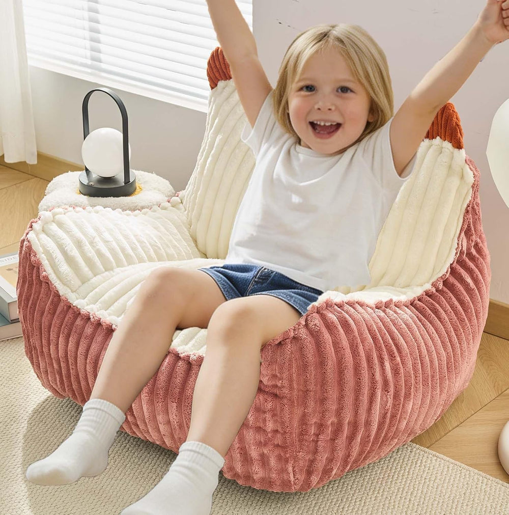 Kisoy Bean Bag Chair, Bean Bag Sofa with Memory Foam Filler for Boys and Girl...
