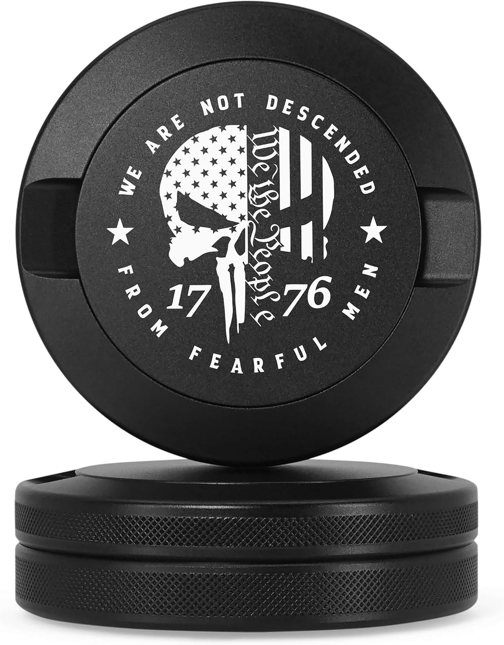 Metal Can | Metal Container for Pouches | Aluminum Used Pouch Storage Tin | Airtight O-Ring Moisture Odor Proof EDC Pocket Tin | Defiance Edition (Black)