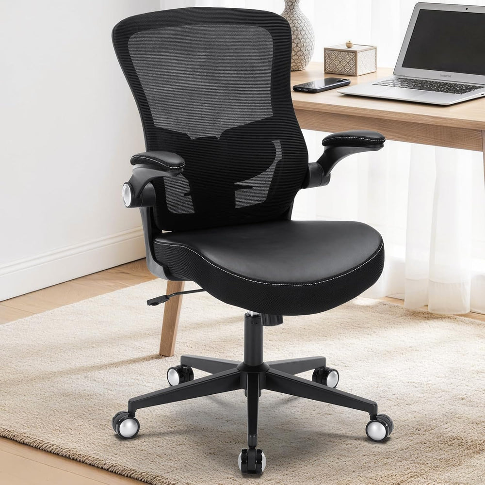 Office Chair-400lbs, Ergonomic Heavy Duty Office Desk Chair with Adjustable L...
