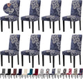 Chair Covers, Stretch Kitchen Chair Covers/Dining Chair Covers for Dining Room 8 Pack, Removable Washable Dining Chair Slipcovers for Home, Hotel, Banquet