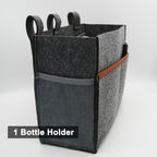 Bedside Caddy, Hanging Storage Bag, Chair Organizer Caddy, Remote, Magazine, Drink Bottle, Cell Phone Holder with Fixed Straps for Hospital Bed, Dorm Bed, Baby Stuff, Office (Grey Small)