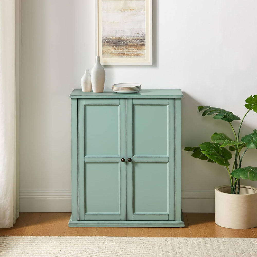 Crosley Furniture Holbrook Traditional Stackable Kitchen Storage Pantry, Acce...