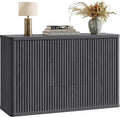 SICOTAS Buffet Cabinet with Storage 54.7" Large Modern Accent Storage Cabinet with Doors and Shelves Wooden Fluted Sideboard Credenza Buffet Table Coffee Bar for Living Room Kitchen Dining Room