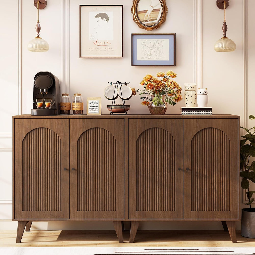 Sideboard Buffet Cabinet with Storage, Modern Accent Cabinet with Adjustable ...