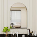 Arched Bathroom Mirror, 24X40 inch Arched Frameless Mirror, Arch Wall Mirror，Frameless Mirrors for Bathroom,Beveled Bathroom Mirror.