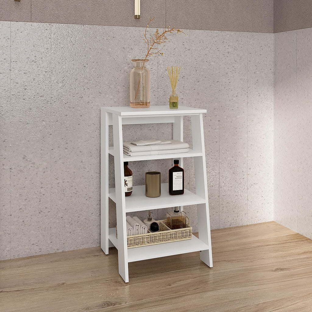 BATHBI 30" High 4-Tier Ladder Shelf Organizer