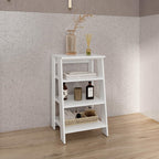30" High 4-Tier Ladder Shelf Organizer for Bathroom, Side Table, Living Room