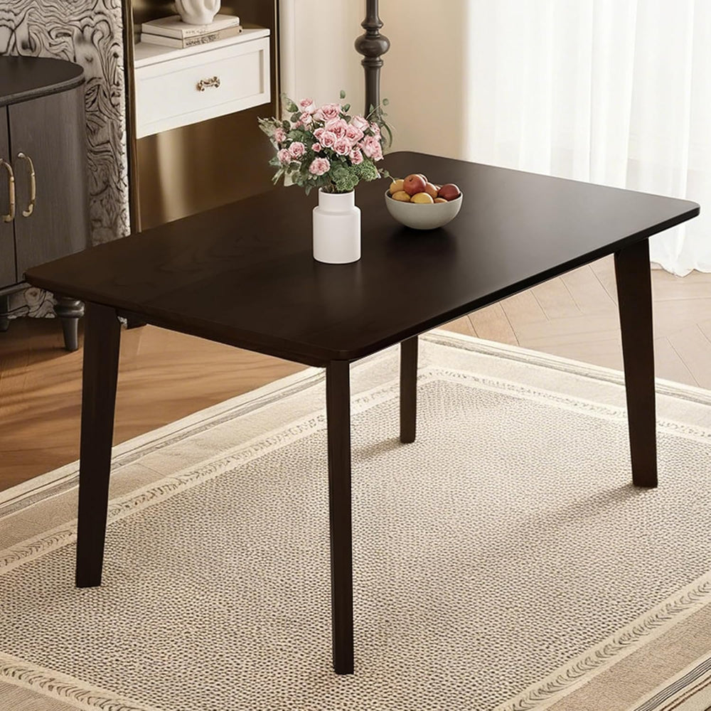 Merax Merax Farmhouse 47" Rectangular Dining Table, Solid Wood Kitchen T...