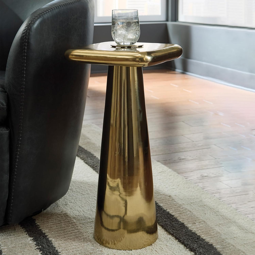 Signature Design by Ashley Dallenburg Contemporary Accent Table, Gold
