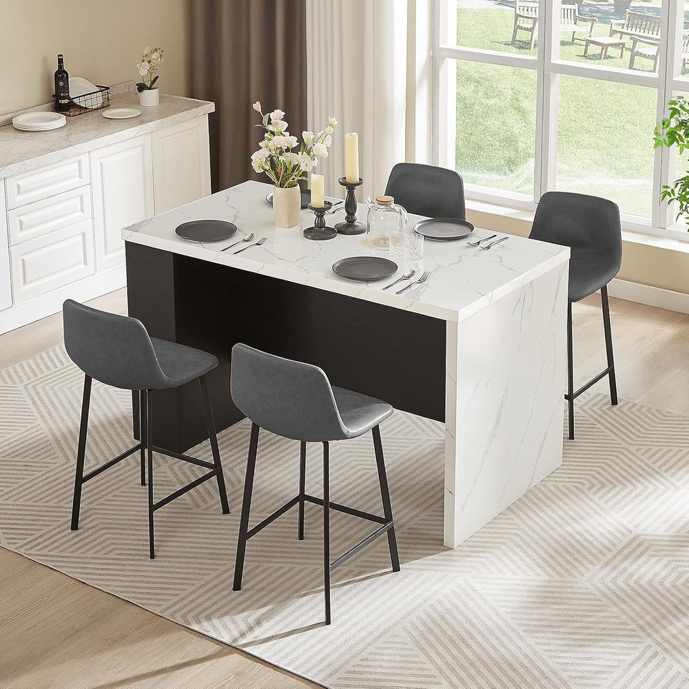 ONBRILL 61 x 31 Inch Whole Board of Tabletop Kitchen Island Table with Storag...
