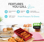 1/2 Cup Silicone Freezer Tray With Lid - Silicone Freezer Molds 2-Pack For meal prep & freezing of various sauces and other dishes, makes 12 perfect 1/2 cup portions cubes,oven and dishwasher safe