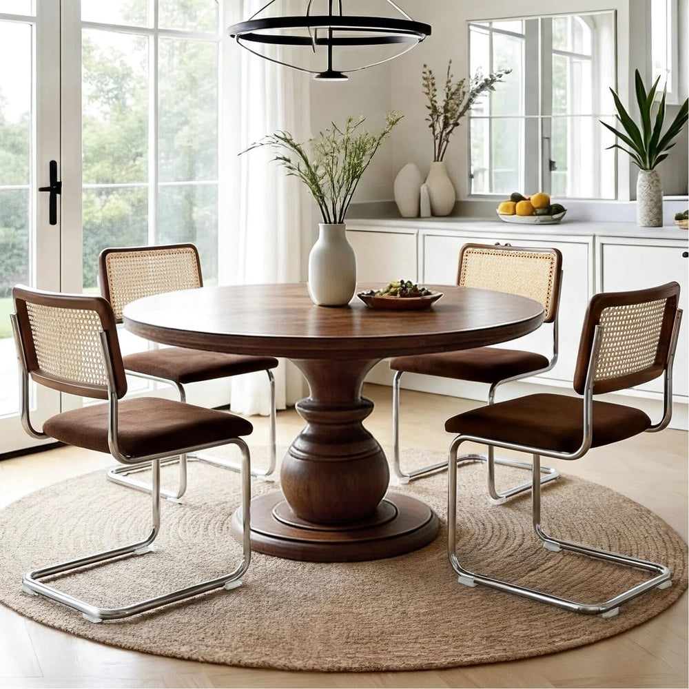 Zesthouse Rattan Dining Chairs Set of 4, Mid Century Modern Dining Room Chair...