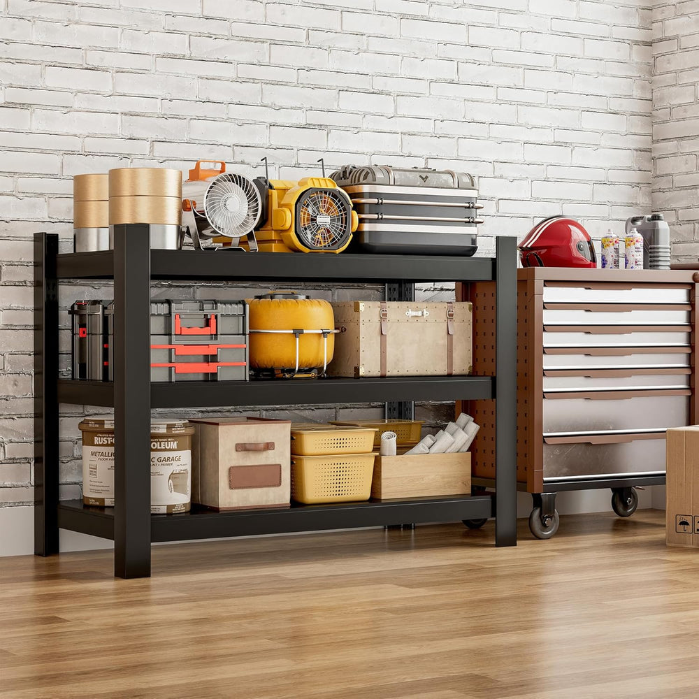 Wanfu Garage Shelving, 3 Tier Shelving Unit, 36" H x 36" W x 16&quo...