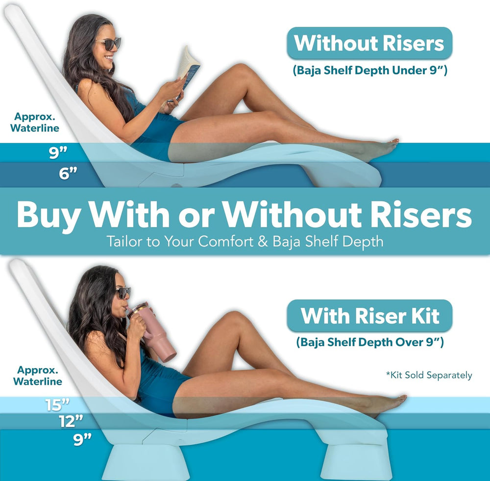 Coast Modern in Pool Lounge Chair - Waterproof & Weighted Chaise Lounger ...