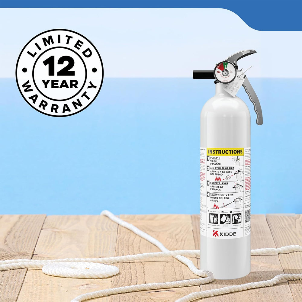 Kidde Mariner 110 Fire Extinguisher for Boats, 1-A:10-B:C, MAR110, 1 Pack