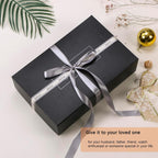 BEWISHOME Watch Box, 10-Slot Wooden Watch Case, Mens Watch Box for Men Watch Storage Organizer, Watch Holder Watch Display Case for Anniversary Birthday Brown SSH10Y