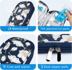 YOUSHARES Insulin Cooler Travel Case TSA Approved Medication Diabetic Supplies Cooler for Travel Refrigerated Medicine Organizer Bag with 2 Ice Pack