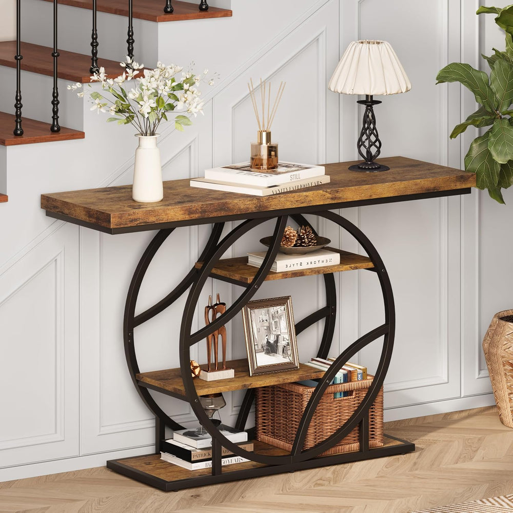 Entryway Table for Foyer,41.3 Inch Industrial Narrow Console Table,Accent Dec...