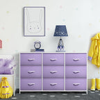 Sorbus Kids Dresser with 9 Drawers - Storage Unit Organizer Chest for Clothes - Bedroom, Kids Room, Nursery, & Closet