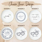 Personalized Couples Ring Dish, Engagement Gift for Bride and Groom