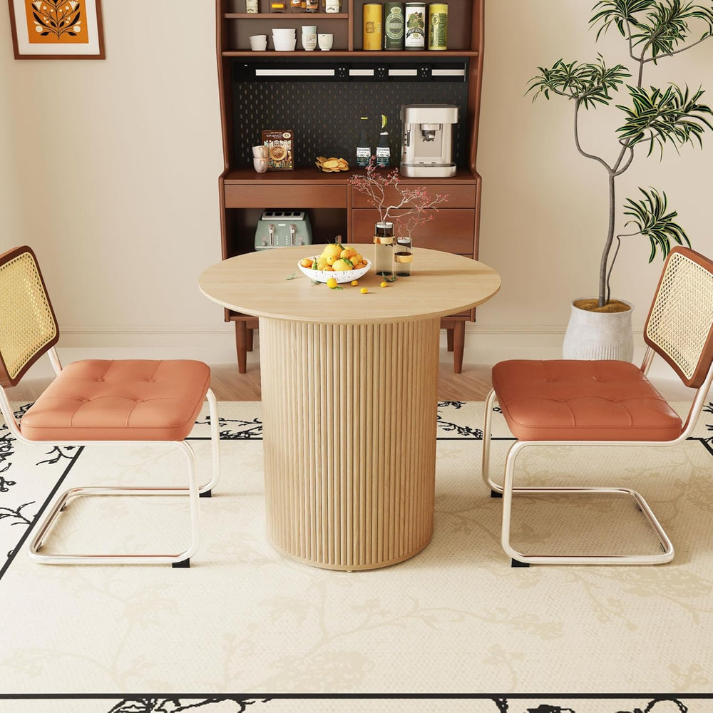 AVZEAR 31.5" Round Dining Table for 2 People, Small Kitchen Dinner Table...