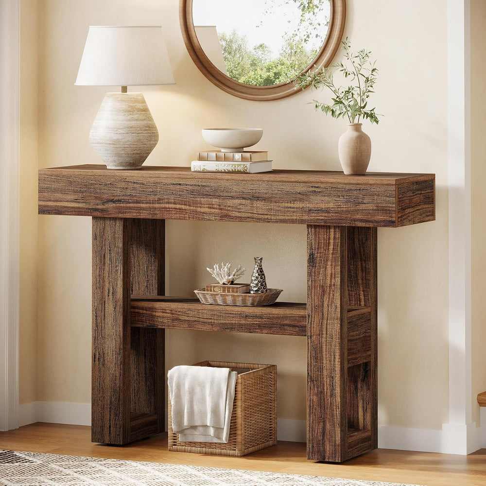 Tribesigns 41.34" Farmhouse Console Table, Sofa Table Behind The Couch |...