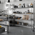 14" Deep x 72" Wide x 64" Height Wire Shelving Kit | 4-Tier | NSF Commercial Storage Rack Unit