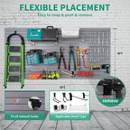 Slat Wall Paneling Garage Slat Wall Storage Systems Organizer Grey Slatwall 4x8 ft Garage Tool Mount Garden, PVC Wallpanel Storage & Organization Products