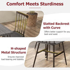 Tangkula Dining Table Set for 4, Kitchen Table and Chairs Set of 4 w/Metal Frame, 360° Swivel Feet, Space-Saving Dinette Table Set for Living Room, Restaurant, Breakfast Nook (Grey Oak)