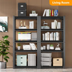Heavy Duty Storage Shelving Unit (72" H x 35" W x 16" D) | Adjustable 5-Tier Metal Rack, Standing Utility Shelves, Garage, Basement, Pantry, Kitchen, Warehouse, 3000 lbs Capacity