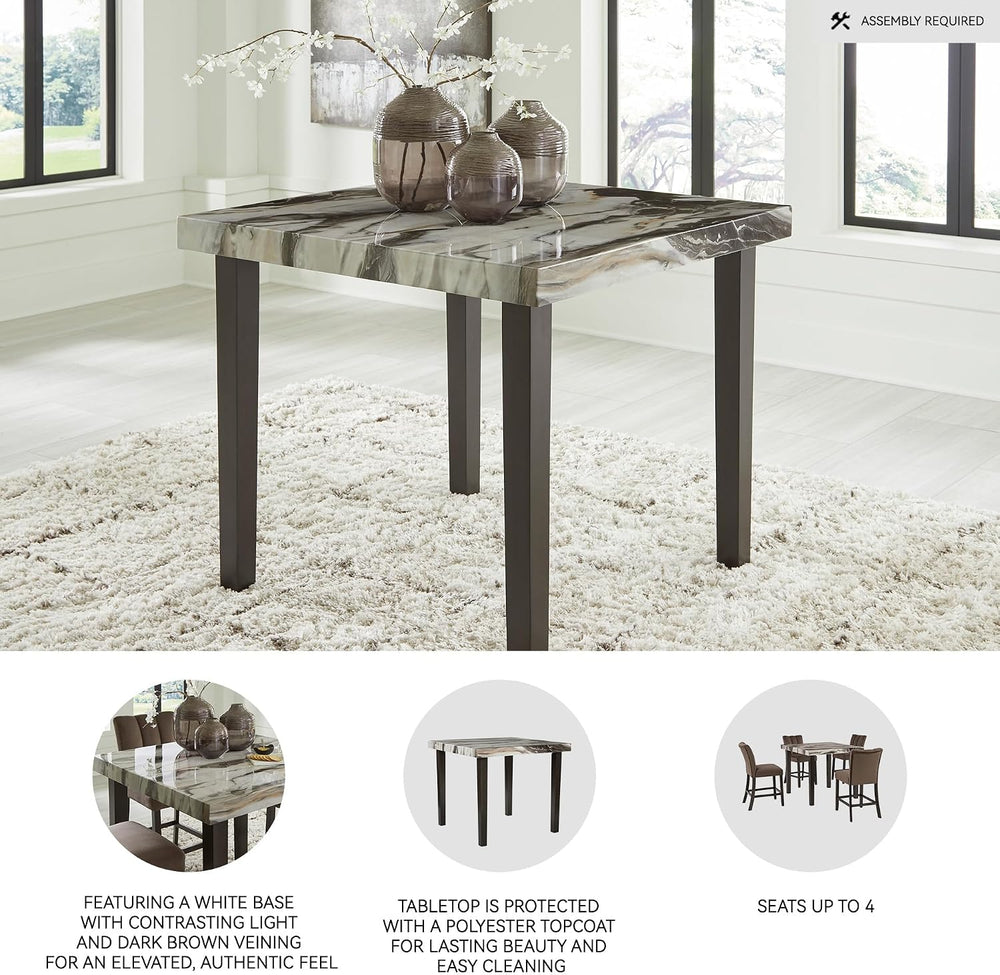 Signature Design by Ashley Jazmore Contemporary Counter Height Dining Table w...