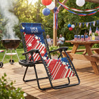 Athena Collection Zero Gravity Chair, Folding Lounge Chair, Reclining Camping Chair, Outdoor Zero Gravity Recliner with Adjustable Pillow and Cup Holder for Outside Beach Garden Patio Poolside
