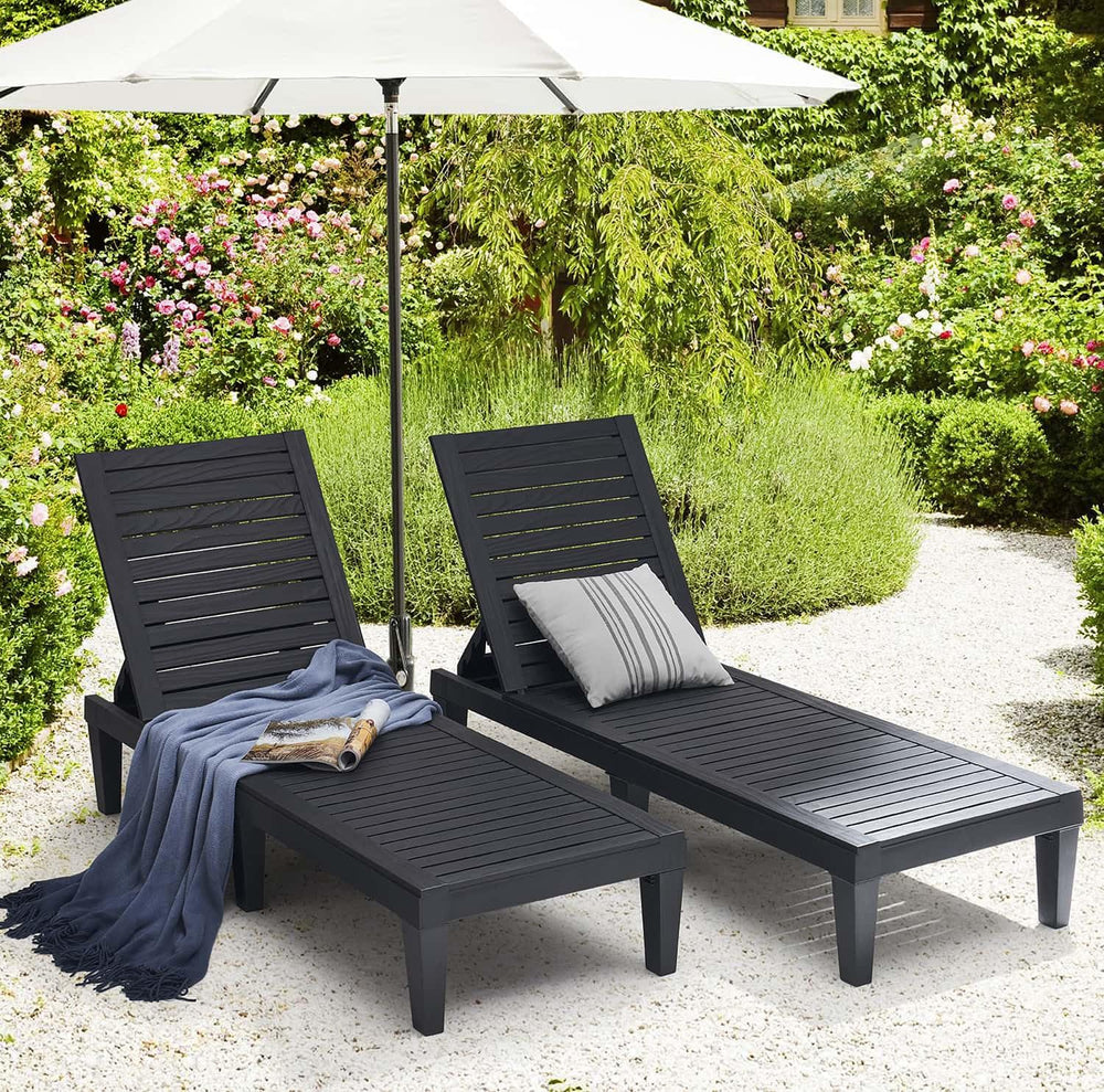 Nestl Lounge Chair Outdoor, Tanning Chair, Chaise Lounge Outdoor Set of 2