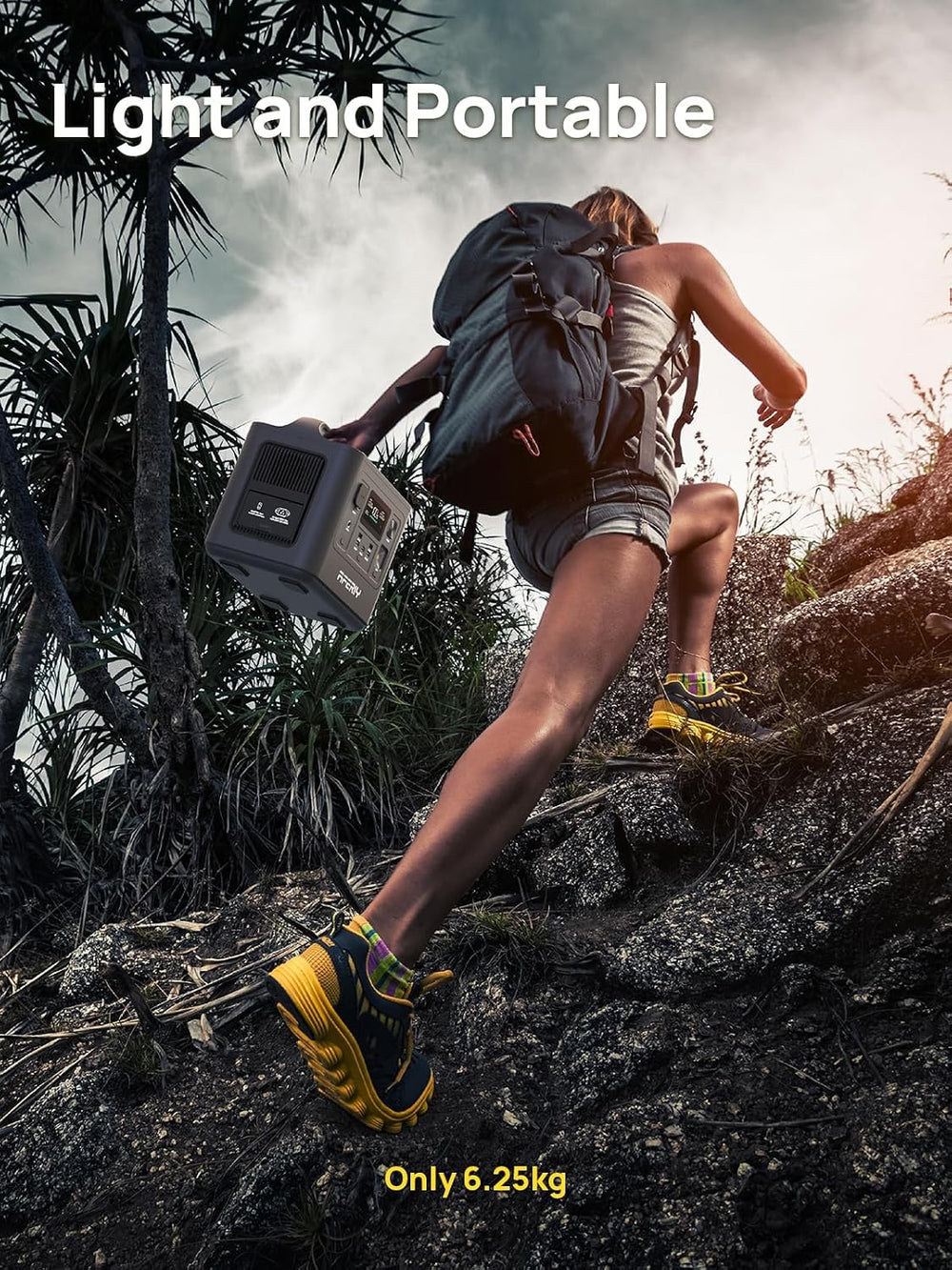 AFERIY Portable Power Station 800W(1600W Peak) Output, With Bidirectional Inv...