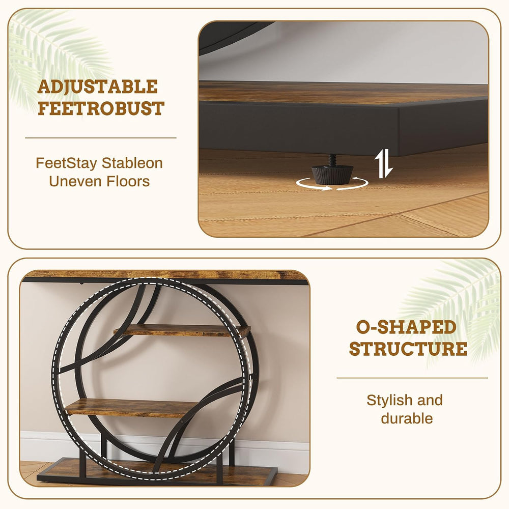 Entryway Table for Foyer,41.3 Inch Industrial Narrow Console Table,Accent Dec...