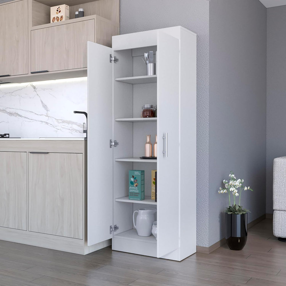 23.6" D*11.9" W*66.8" H Freestanding Kitchen Pantry with 4 She...