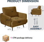 37.5” Oversized Accent Chair for Living Room, Chenille Armchair for Living Room