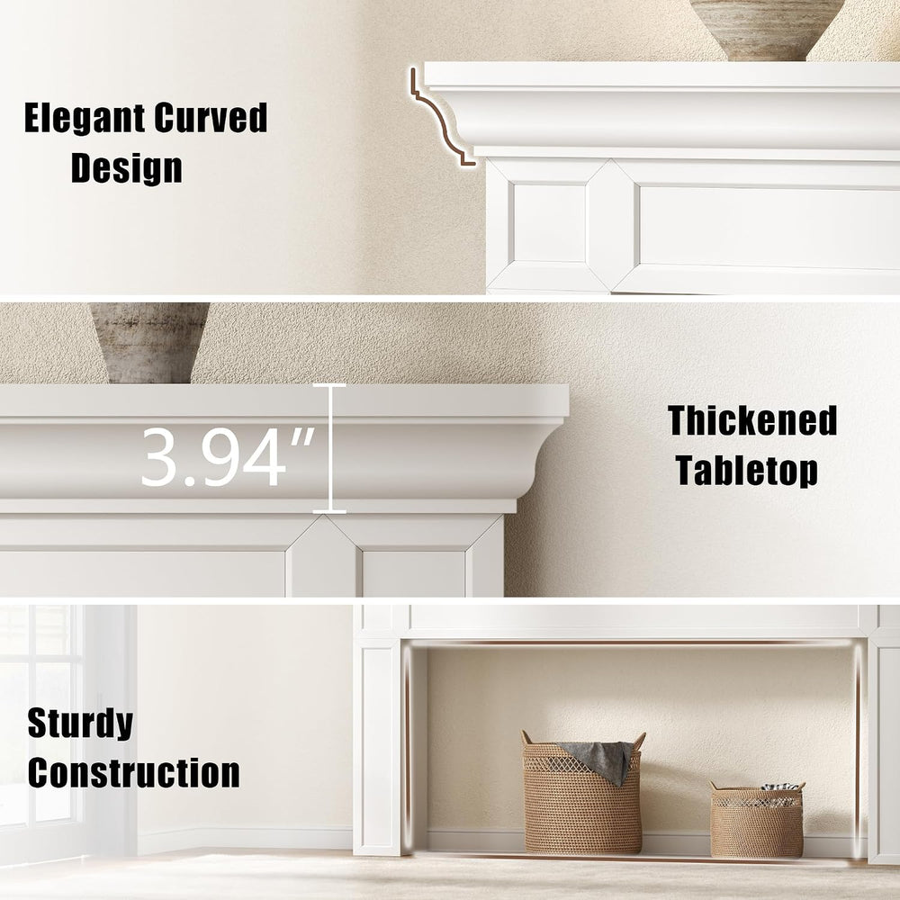 Loomie 63" Long Console Tables for Entryway, Modern Rectangular Sofa Tab...