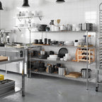 24" Deep x 72" Wide x 54" Height Wire Shelving Kit | 4-Tier | NSF Commercial Storage Rack Unit