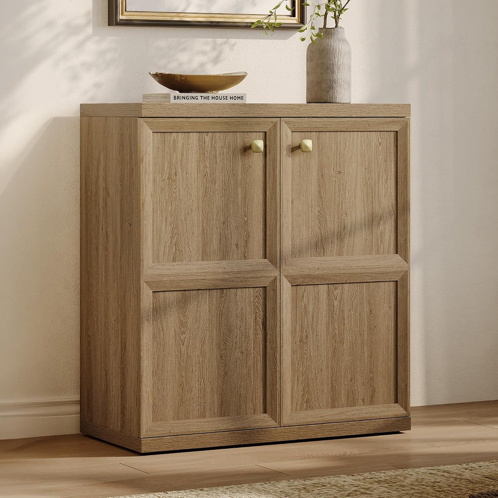 SICOTAS Buffet Cabinet with Storage, 34" Tall Modern Farmhouse Sideboard...
