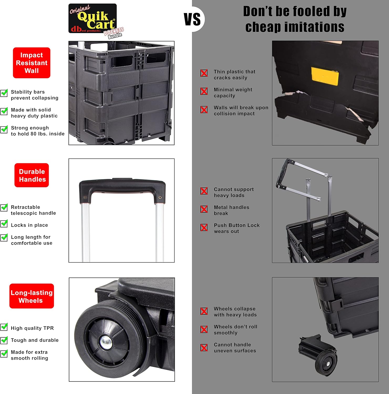 dbest products Quik Cart Pockets Bundle