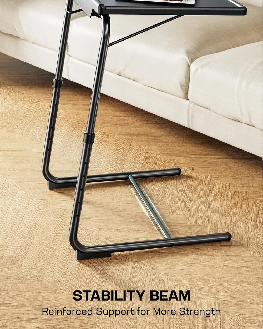 LORYERGO TV Tray - TV Table for Eating, Folding Table Trays with 6 Height &am...