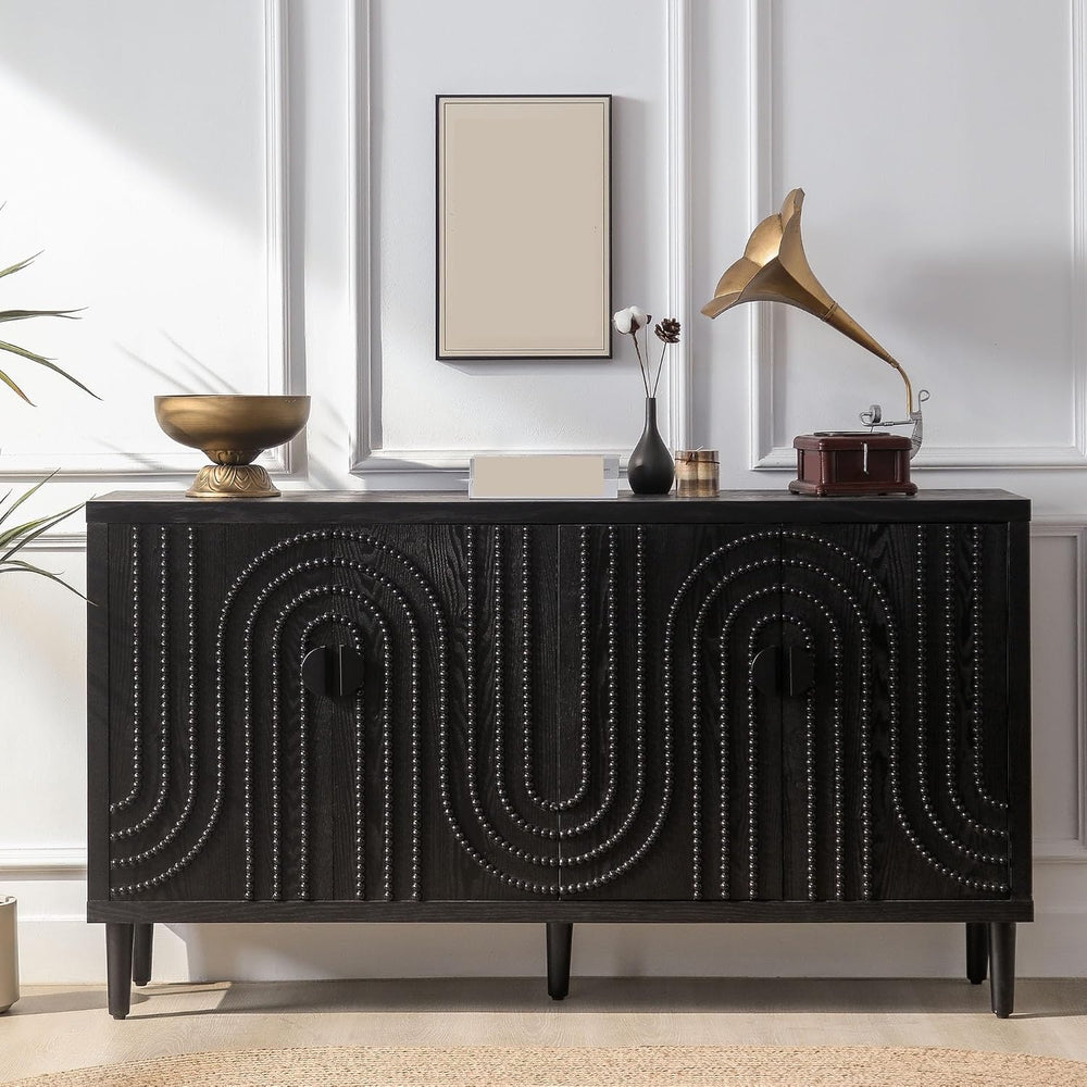 Pantry Cabinet, Modern Sideboard Cabinet, Stylish Storage Solution for Dining...
