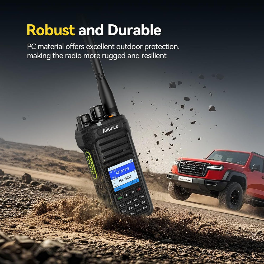 Retevis Ailunce HA1G GMRS Radio, Rugged Two Way Radio for Offroad(2 Pack)