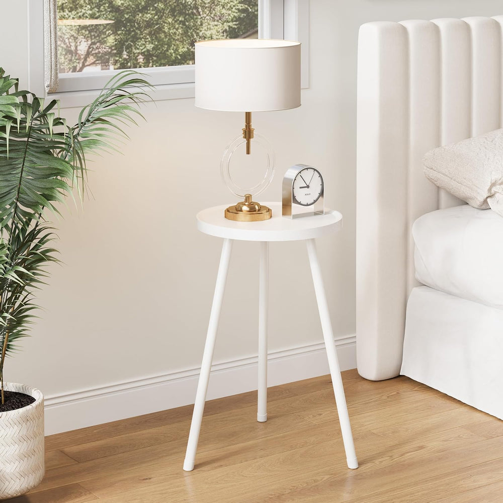 Small Couch Side Table, Drink Table, Mini Round End Table, Coffee Table, Snac...