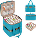 Yarwo Pill Bottle Organizer Storage Bag, 3 Layers Medicine Travel Case Empty with Demountable Design and Dividers for Pills, Potions, Vitamins and Emergency First Aid Supplies, Teal (PATENT DESIGN)