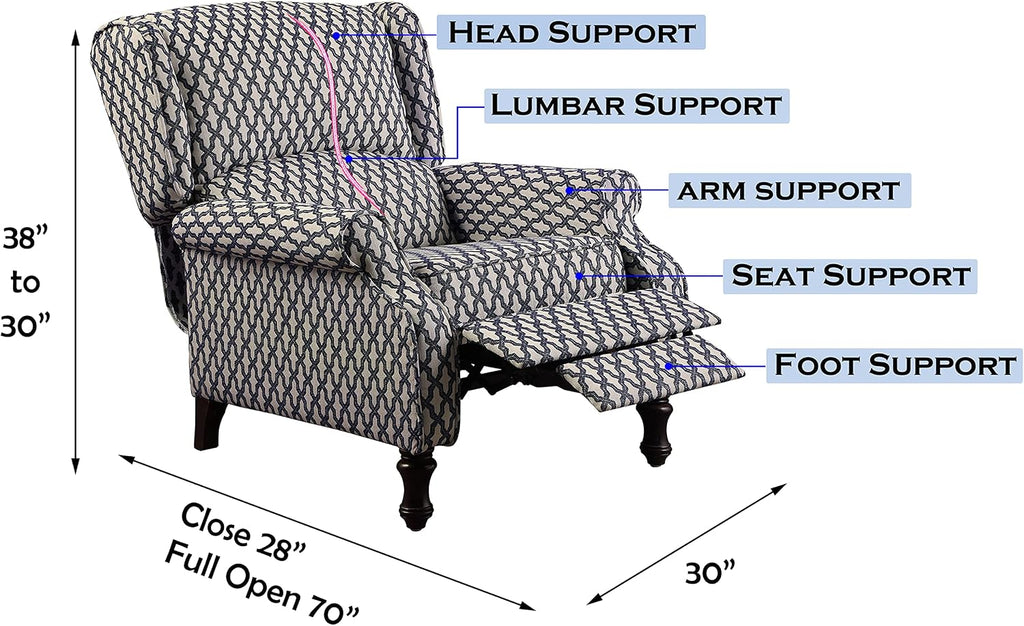 Rosevera Leavitt Living Room Chairs with Padded Seat Sleeper Comfy for bedrooms Lounge Chaise